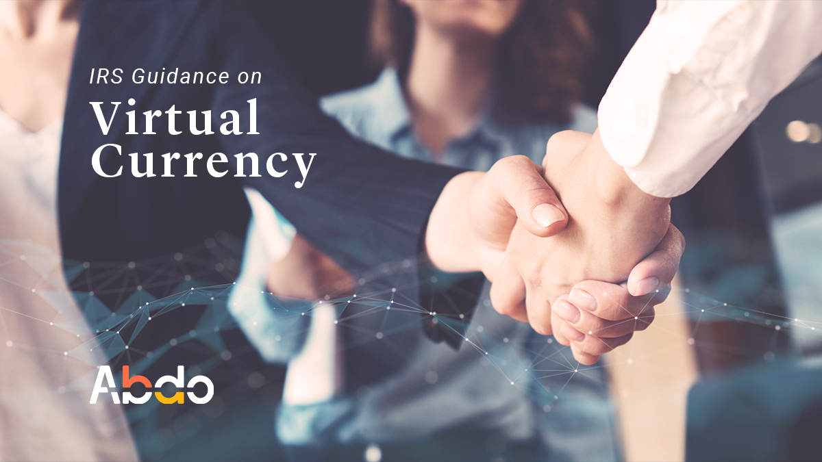 Irs Guidance On Virtual Currency Abdo Irs Guidance On Virtual Currency Abdo