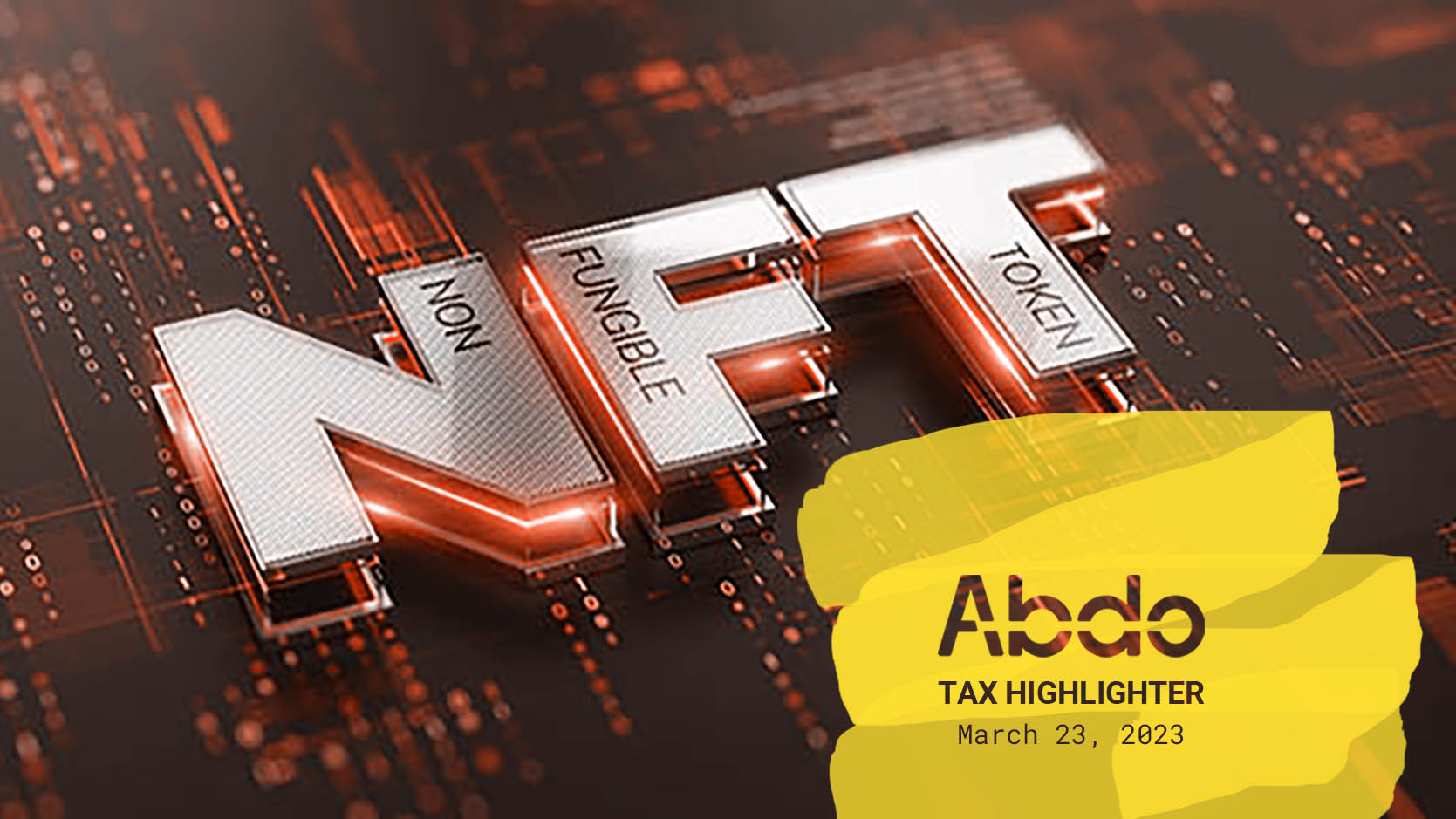 NFTs may be treated as collectibles for tax purposes Abdo